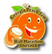 Georgia Peach Jam Half Marathon Finisher Medal